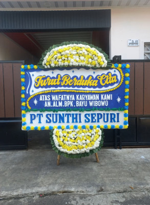 Papan Bunga Duka di Semarang